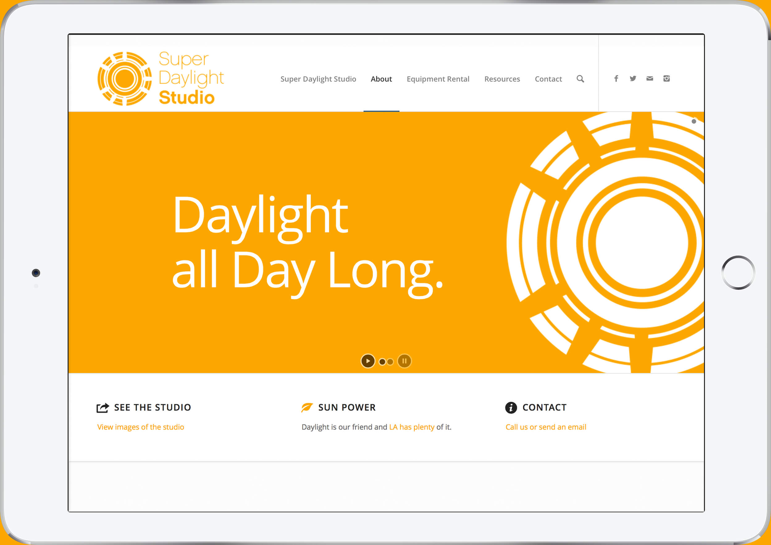 super daylight studio web design